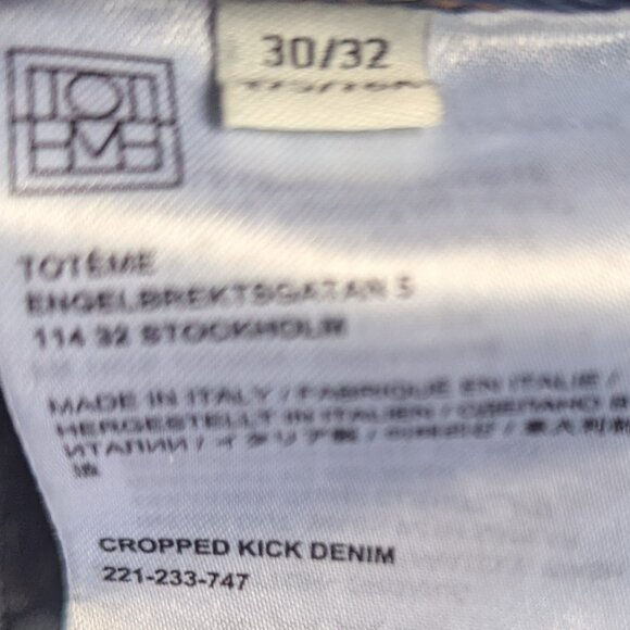 Toteme Cropped Kick Flare Jeans | 30 - Picture 8 of 16